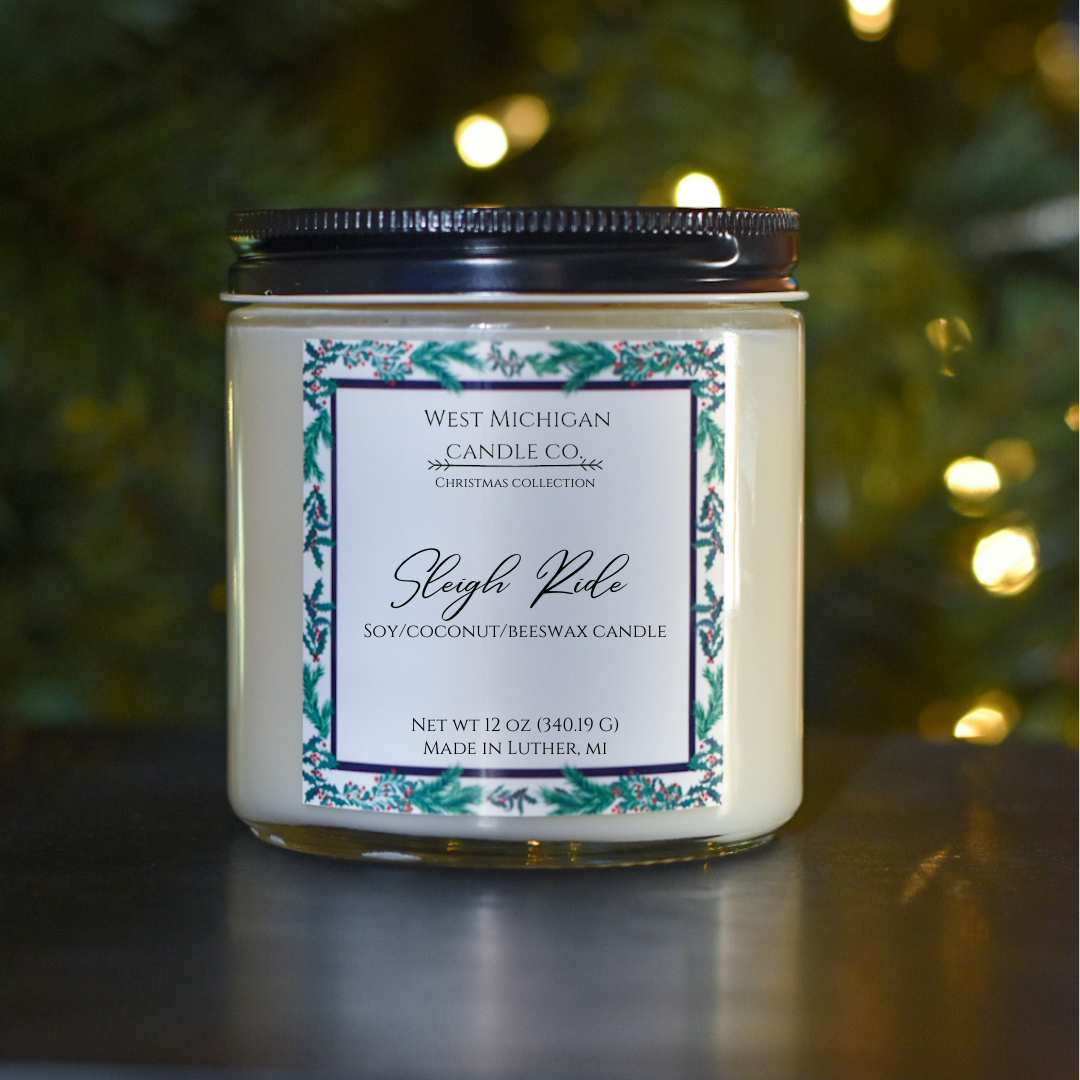 CLEARANCE Sleigh Ride Christmas Soy Blend Candles