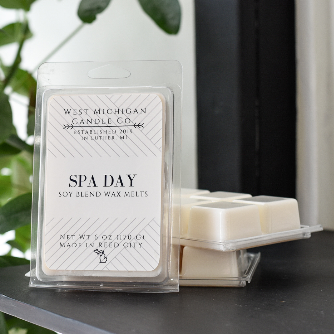 Spa Day Soy Wax Blend Scented Wax Melts, Strong Wax Tart Melts