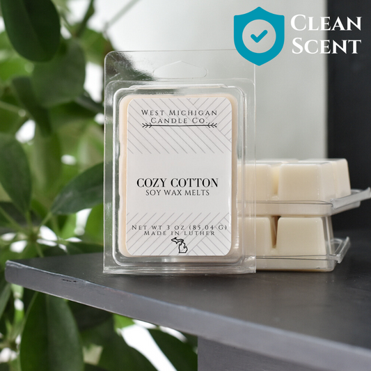 Cozy Cotton Soy Scented Wax Melts | Wax Cubes for Warmer | Gift Ideas