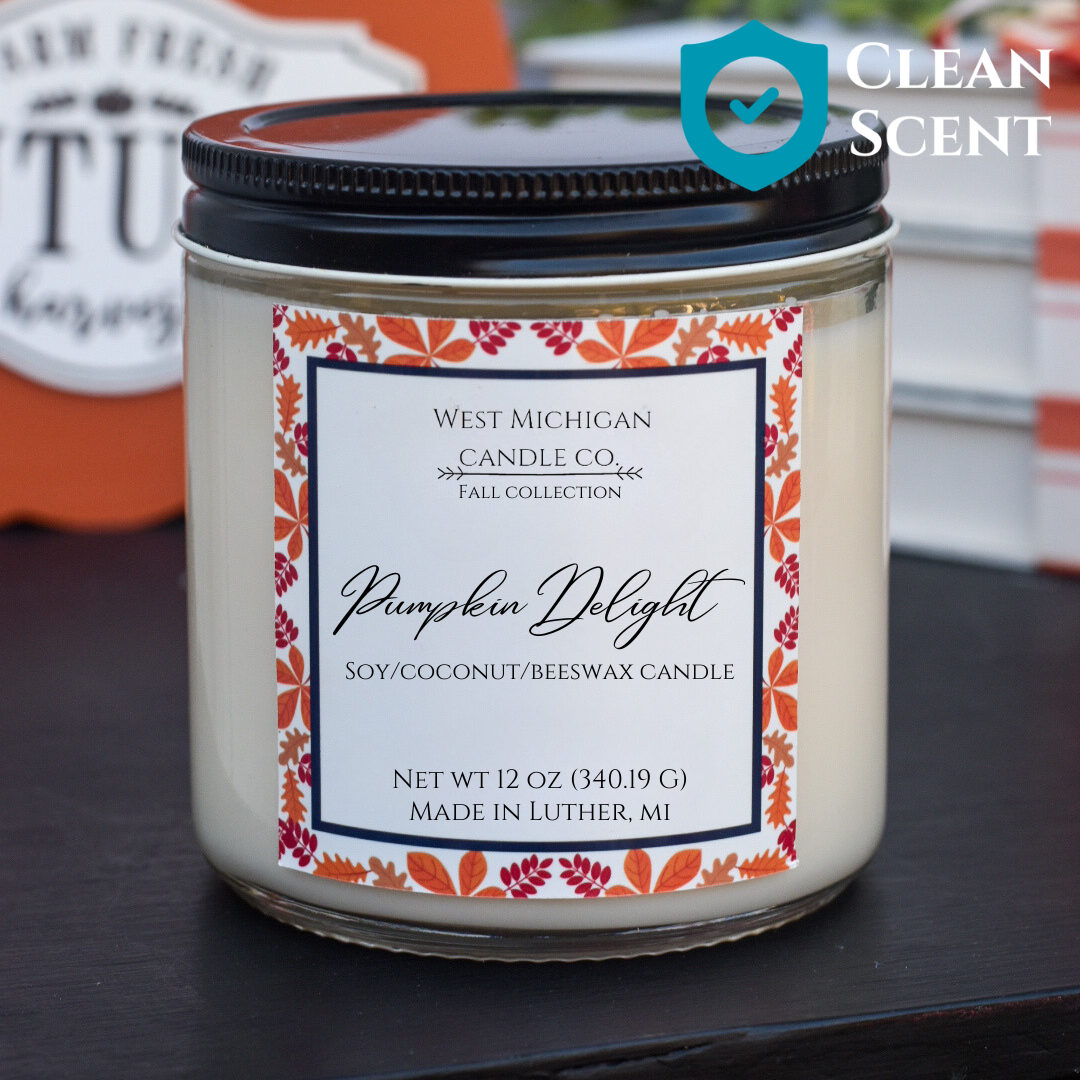 Pumpkin Delight Fall Soy Blend Candles