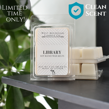 Load image into Gallery viewer, Library Soy Wax Blend Scented Wax Melts | Wax Cubes for Warmer | Non-Toxic | Handmade