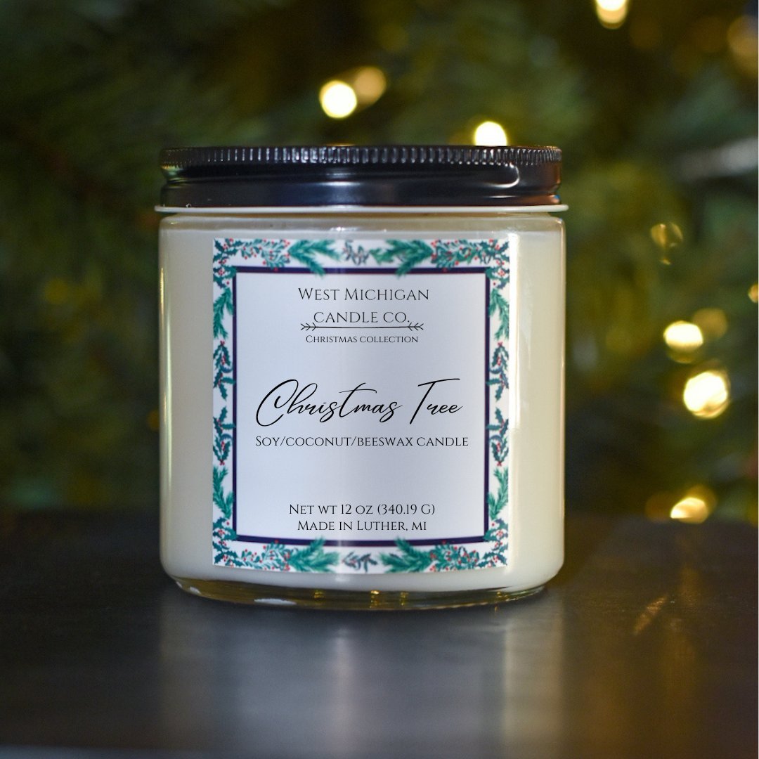 CLEARANCE Christmas Tree Soy Blend Candles - West Michigan Candle Co.