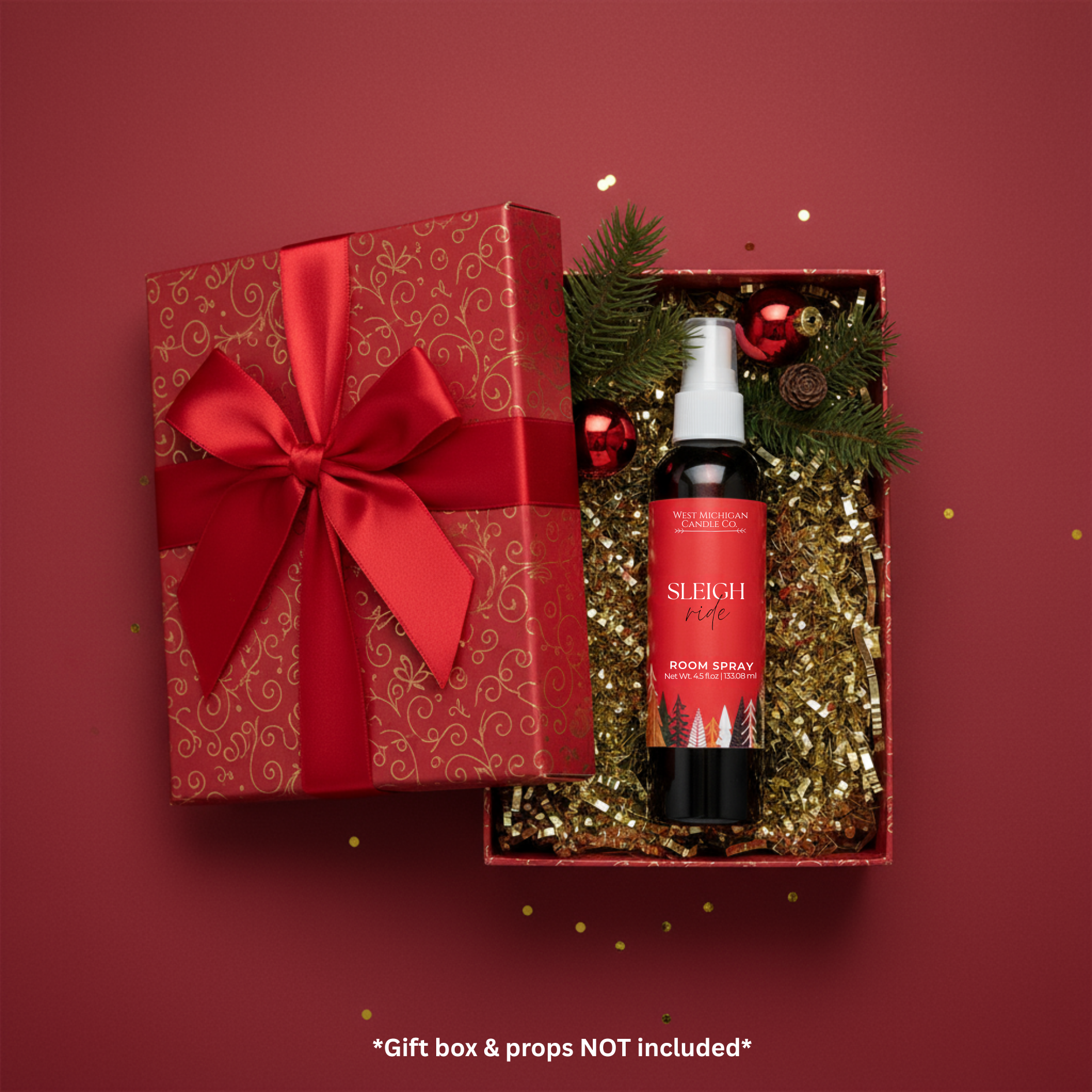 Christmas room spray with packaging, a thoughtful gift idea for the holiday season