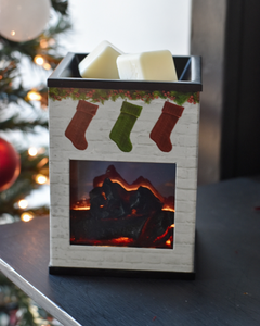 Fireplace Christmas Illumination Wax Warmer