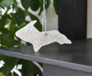 Spa Day Air Freshener for car, closet, gym bag, purse, locker, and more. Color: White, Shape: Upper Michigan.