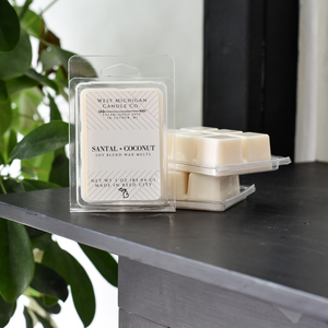 Santal + Coconut Soy Wax Blend Scented Wax Melts |  Long Lasting Wax Melts | Wax Cubes for Warmer | Gift Ideas