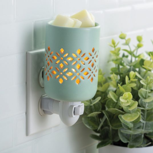 Soft Mint Wax Warmer Wall Plug-In for Scented Wax Melts Pluggable Wax Melter