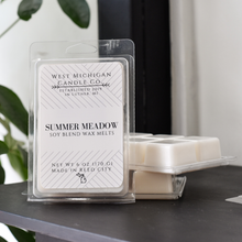 Load image into Gallery viewer, Summer Meadow Soy Wax Blend Scented Wax Melts | Fresh Cut Grass Scente | Long Lasting Wax Melts | Wax Cubes for Warmer | Gift Ideas