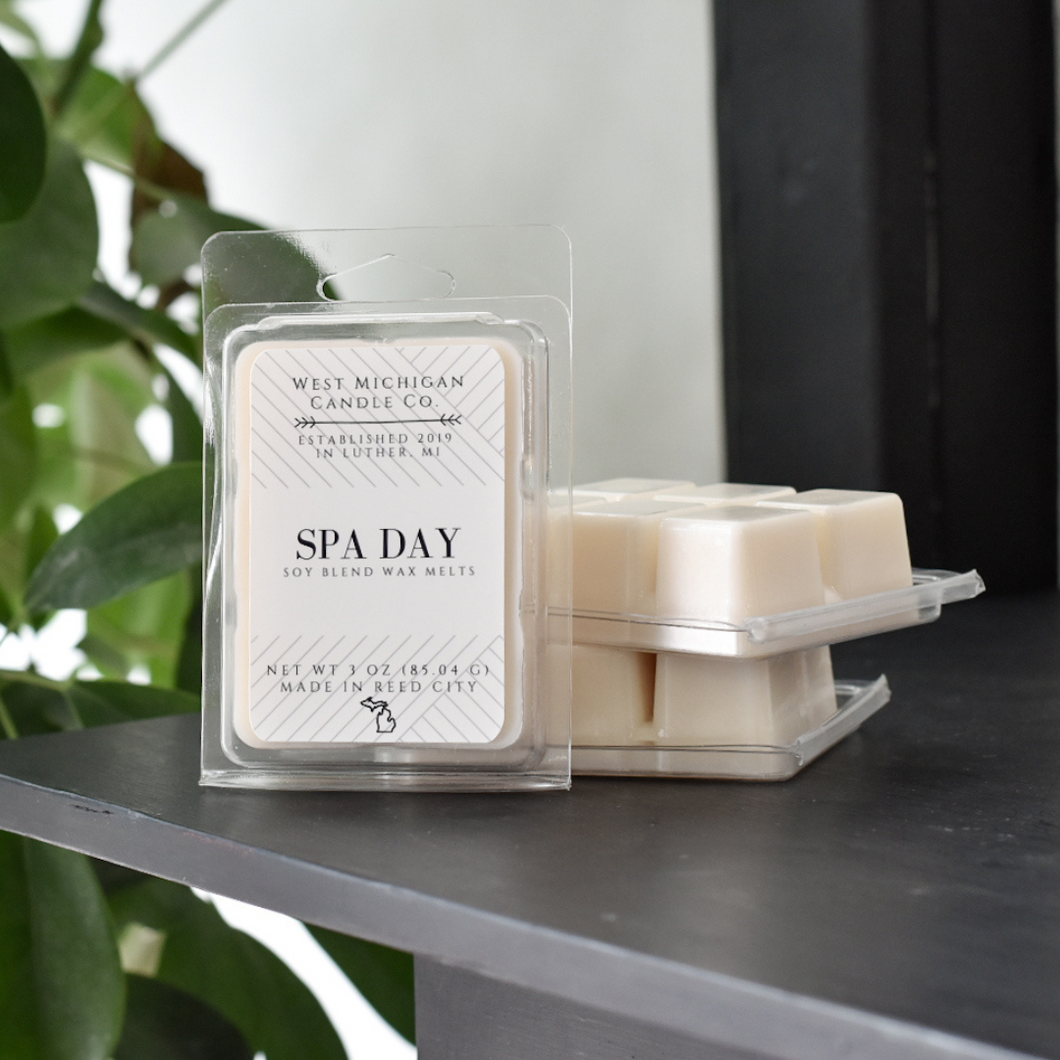 Spa Day Soy Wax Blend Scented Wax Melts | Strong Wax Tart Melts | Long Lasting Wax Melts | Wax Cubes for Warmer | Gift Ideas