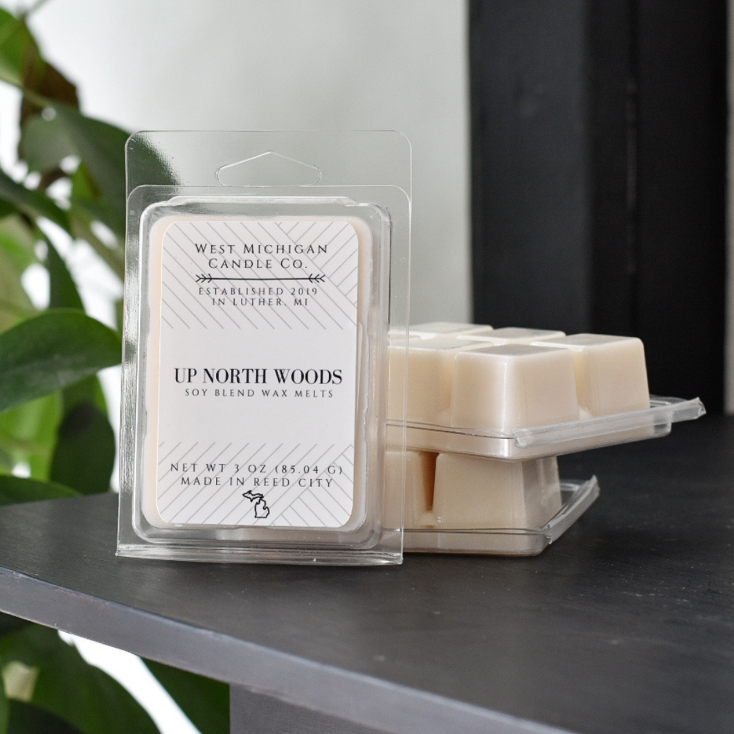 Up North Woods Soy Wax Blend Scented Wax Melts | Pine Scented Wax Melts | Long Lasting Wax Melts | Wax Cubes for Warmer | Gift Ideas