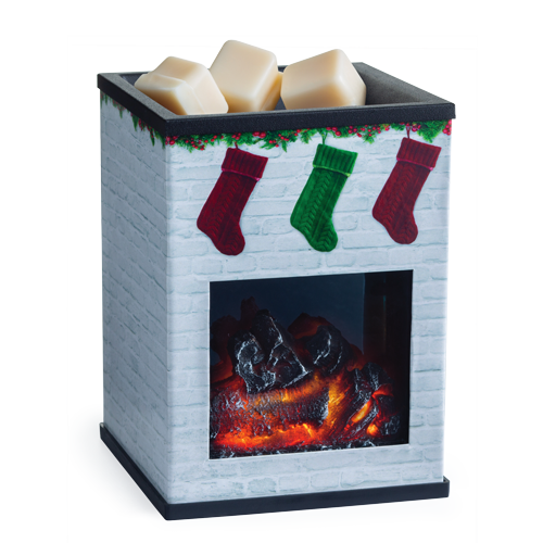 Fireplace Christmas Illumination Wax Warmer - Spruce up your home with our fireplace wax warmer. Wax warmers are a great flame-free alternative to candles. Plug it in and place a few wax melt cubes into the warmer then turn the warmer on. Once the plate starts to heat up, the wax cubes will begin to melt and release the fragrance throughout your home. 